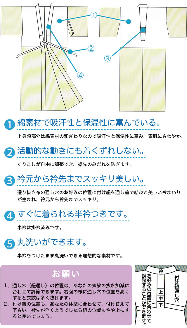 プロのための長襦袢