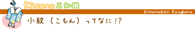 小紋って？