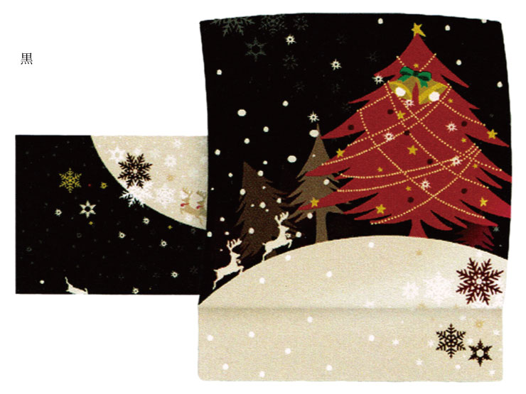 WA・KKA】京袋帯【サイレントナイト】クリスマス 正絹 日本製 仕立て 