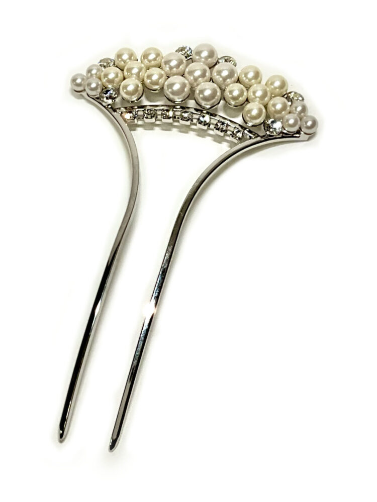 パール付き髪飾り